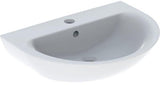 Geberit Renova Waschtisch 60 cm mit Hahnloch & Überlauf, weiß, KeraTect