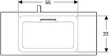 Geberit ONE Möbelwaschtisch 90x40 cm CleanDrain KeraTect weiß