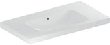 Geberit iCon Light Waschtisch 90x48 cm mit Ablagefläche, Hahnloch und Überlauf, weiß
