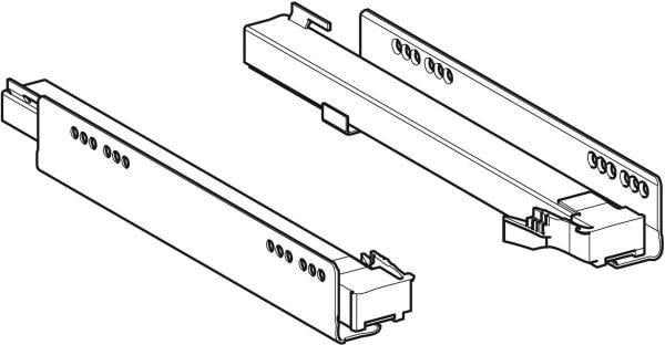 GEBERIT Schubladenschienen für Xeno2 Waschtisch-Unterschrank, Länge 35 cm