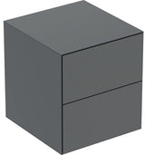 GEBERIT ONE Seitenschrank mit 2 Schubladen, 45 x 49,2 x 47 cm, weiß hochglänzend