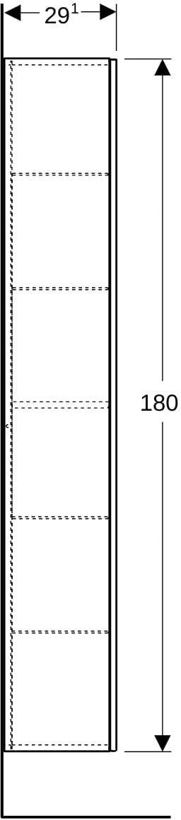 Geberit iCon Hochschrank 36 cm mit 1 Tür, weiß hochglänzend, Soft-Close