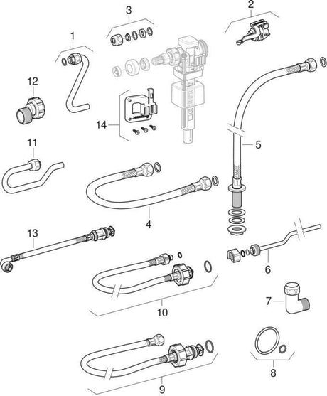 Geberit Duofix Element für Wand-WC 112 cm mit Sigma UP-Spülkasten 12 cm – 12 Stück