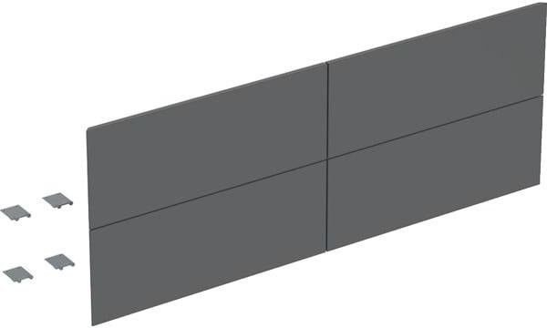 Geberit ONE Schubladenfronten-Set für Waschtisch-Unterschrank, 4 Schubladen, 135 cm, weiß hochglänzend