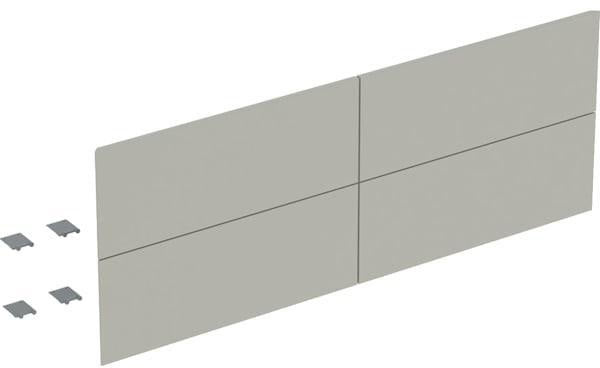 Geberit ONE Schubladenfronten-Set für Waschtisch-Unterschrank, 4 Schubladen, 135 cm, weiß hochglänzend
