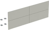 Geberit ONE Schubladenfronten-Set für Waschtisch-Unterschrank, 4 Schubladen, 135 cm, weiß hochglänzend