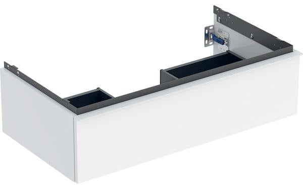 Geberit iCon Unterschrank für Waschtisch, 1 Schublade, 88,8 cm, weiß hochglänzend
