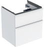 Geberit iCon Waschtischunterschrank 59,2 cm mit 2 Schubladen, weiß hochglanz – wandhängend