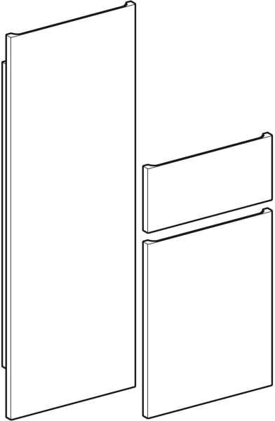 Geberit Renova Plan Front-Set für Seitenschrank, Höhe 70 cm, Weiß – Schubladenfront & Tür