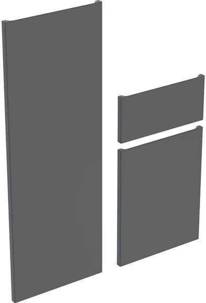 Geberit Renova Plan Front-Set für Seitenschrank, Höhe 70 cm, Weiß – Schubladenfront & Tür