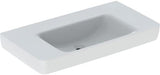 Geberit Renova Plan Waschtisch 90x48 cm mit Ablagefläche, Hahnloch mittig, weiß