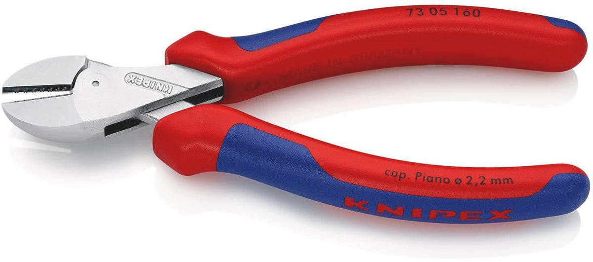 KNIPEX Kompaktseitenschneider X-Cut 160 mm verchromt – 40 % Kraftersparnis
