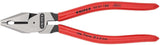 KNIPEX Kraftkombizange 180 mm – 35 % Kraftersparnis, poliert, Kunststoffüberzug