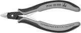 KNIPEX Präzisions-Elektronik-Seitenschneider 125 mm ESD Form 6 mit Öffnungsfeder