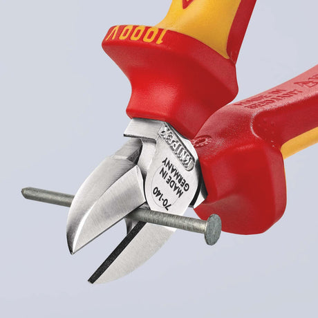 KNIPEX Seitenschneider VDE 160 mm – isoliert bis 1000 V, gehärtete Schneiden