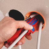 KNIPEX ErgoStrip® Universal-Abmantelungswerkzeug 130 mm für Rund-, Feuchtraum- und Datenkabel