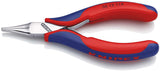 KNIPEX Elektronik-Greifzange 115 mm mit flachbreiten Backen und Kunststoffüberzug