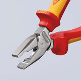 KNIPEX Kraftkombizange VDE 225 mm – 35 % Kraftersparnis, verchromt, Mehrkomponenten-Griff