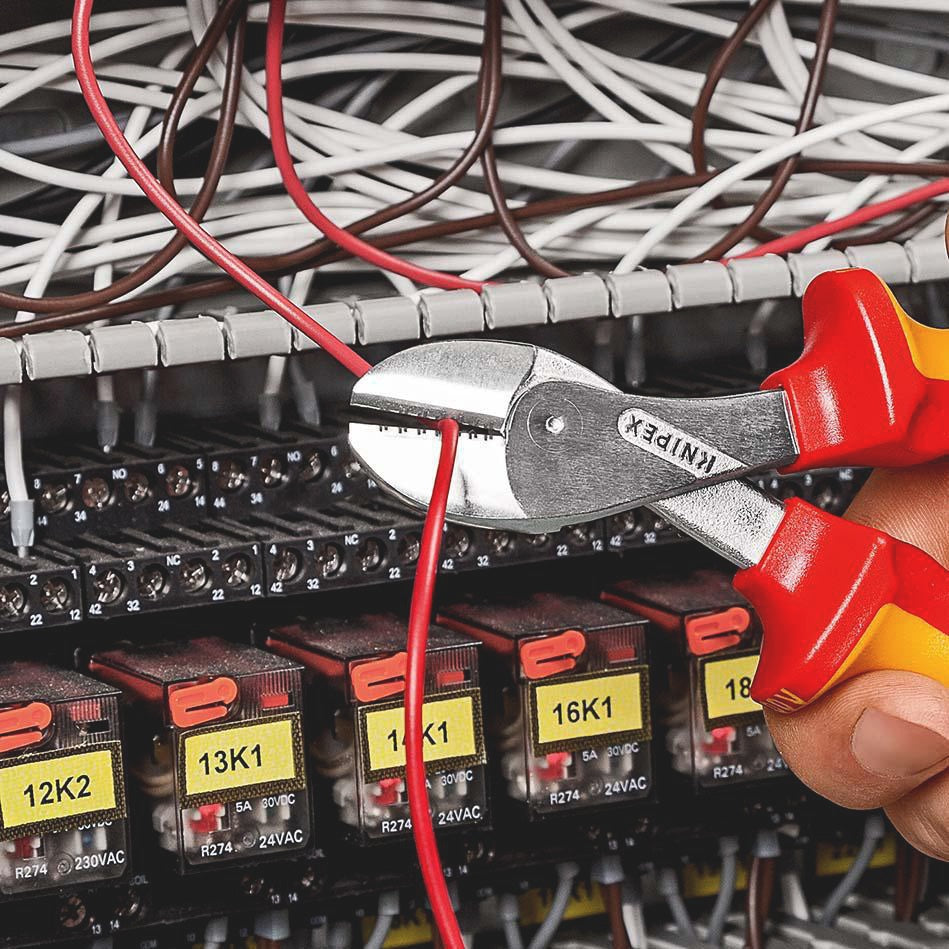KNIPEX X-Cut® Kompaktseitenschneider VDE 160 mm – 40 % Kraftersparnis, für Pianodraht