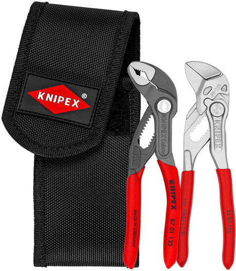 KNIPEX Werkzeugtasche Mini 2-teilig mit Wasserpumpenzange und Zangenschlüssel