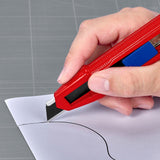 KNIPEX CutiX® Cuttermesser 18 mm Klingenbreite mit Klingenstabilisierung, Magnesiumgehäuse