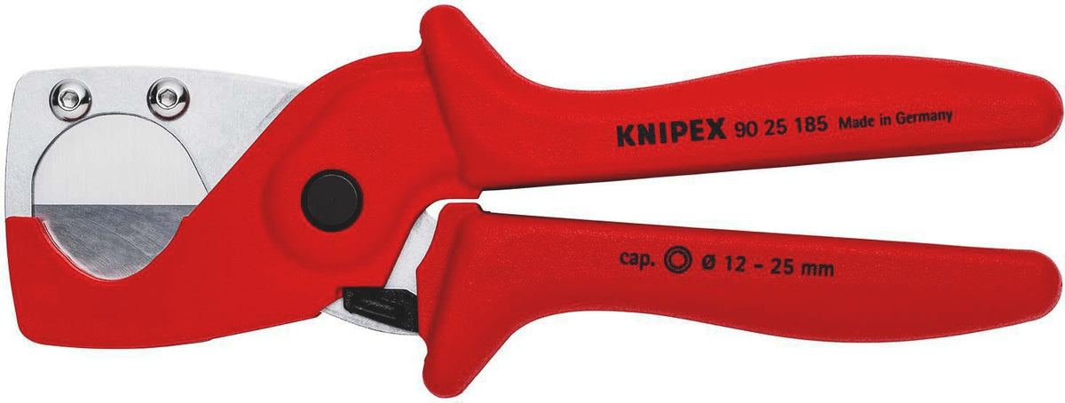 KNIPEX Rohrschneider für Rohre Ø 12-25 mm, 185 mm, Chrom-Vanadin-Elektrostahl – präzise Schnitte