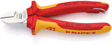 KNIPEX Seitenschneider VDE 160 mm – isoliert bis 1000 V, gehärtete Schneiden