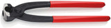 KNIPEX Ohrklemmenzange 220 mm – für 1-Ohr- und 2-Ohrklemmen, Kopf schwarz atramentiert