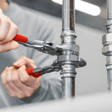 KNIPEX Zangenschlüssel 400 mm – Spannweite 85 mm, verchromt, mit Kunststoffüberzug