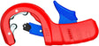 KNIPEX Rohrschneider DP50 für Ø 32, 40 und 50 mm Hausabwasserrohre aus Kunststoff, 165 mm