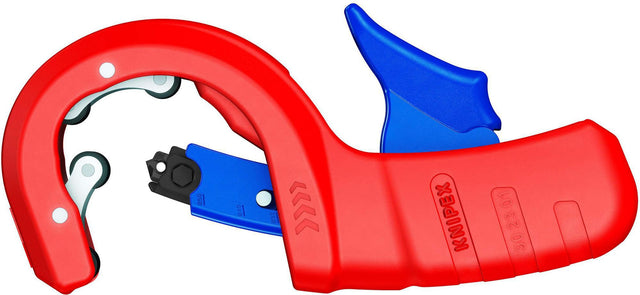 KNIPEX Rohrschneider DP50 für Ø 32, 40 und 50 mm Hausabwasserrohre aus Kunststoff, 165 mm