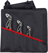 KNIPEX Zangensatz Cobra®-Set 5-teilig mit Rolltasche – selbstklemmende Wasserpumpenzangen