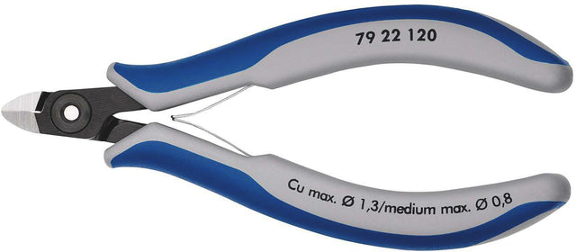 KNIPEX Präzisions-Elektronik-Seitenschneider 120 mm Form 2, poliert, ohne Facette