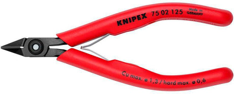 KNIPEX Elektronik-Seitenschneider 125 mm – Form 2, kleine Facette, induktiv gehärtet