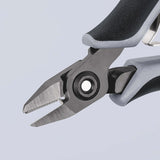 KNIPEX Präzisions-Elektronik-Seitenschneider 125 mm ESD Form 6 mit Öffnungsfeder