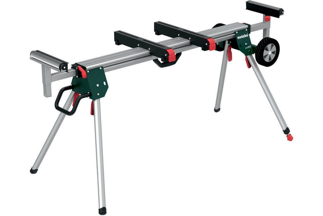 Metabo Maschinenständer KSU 401 – mobiler Kappsägen-Untergestell mit Trolley-Funktion, 25 kg, 1680-4000 mm