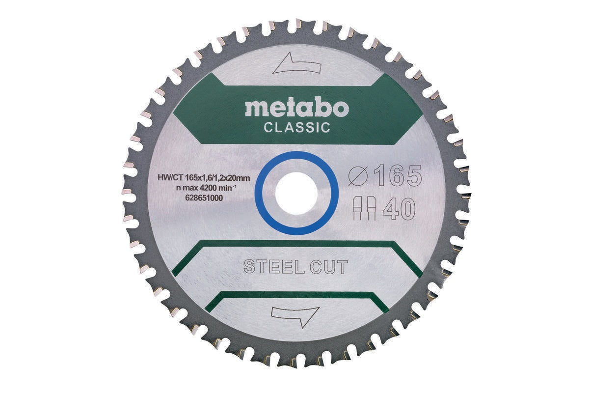 Metabo Kreissägeblatt Steel Cut Classic 165 mm – Für saubere Kaltschnitte in Metall