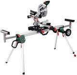 Metabo Maschinenständer KSU 401 – mobiler Kappsägen-Untergestell mit Trolley-Funktion, 25 kg, 1680-4000 mm