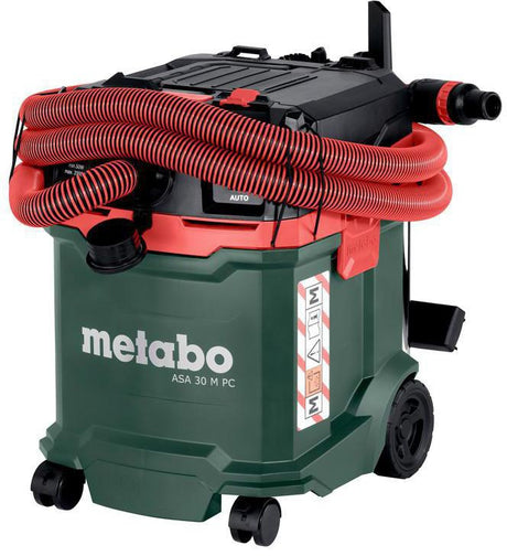 METABO Sicherheitssauger ASA 30 H PC – 1200 W, Staubklasse H, 30 l, Nass-/Trockensauger
