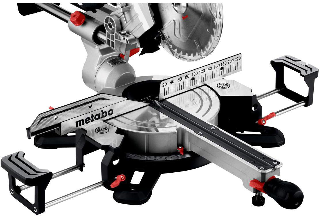 METABO Kapp- und Gehrungssäge KGS 216 M mit Zugfunktion, 1500 W, 216 mm Sägeblatt