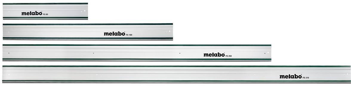 Metabo Führungsschiene FS 80 L 80 cm – für Handkreissägen, Splitterschutz & Haftbelag