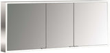 EMCO prime LED-Lichtspiegelschrank 1600 mm, 3 Türen, Aufputz, Aluminium