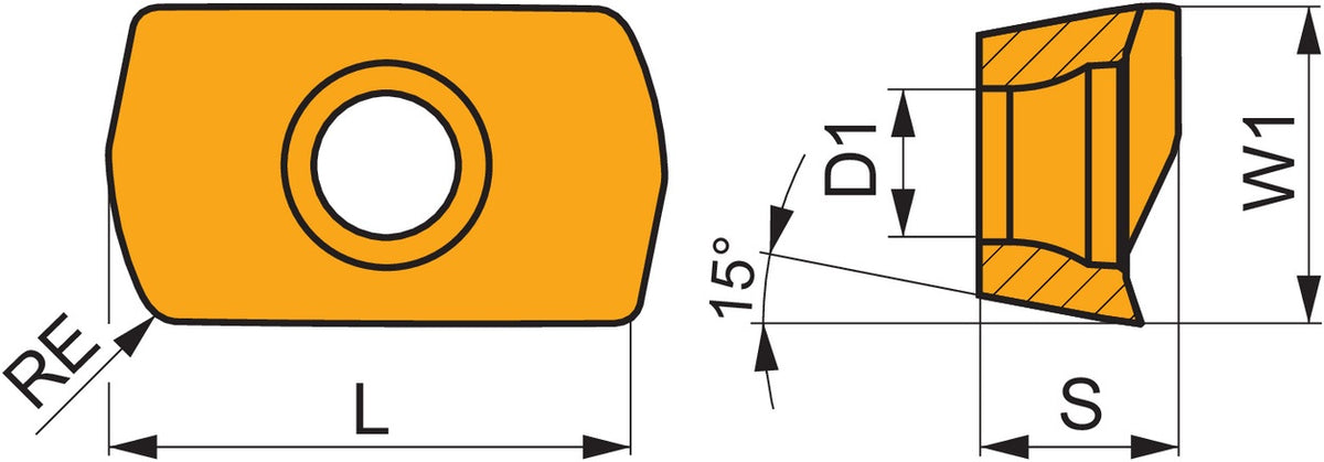 PRAMET Fräswendeschneidplatte ADEX 070206SR-HF M6330 PVD beschichtet 10 Stk.