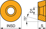PRAMET Fräswendeschneidplatte RDHX 1003MOT:M4303 D. 3,9mm PVD beschichtet – 10 Stück