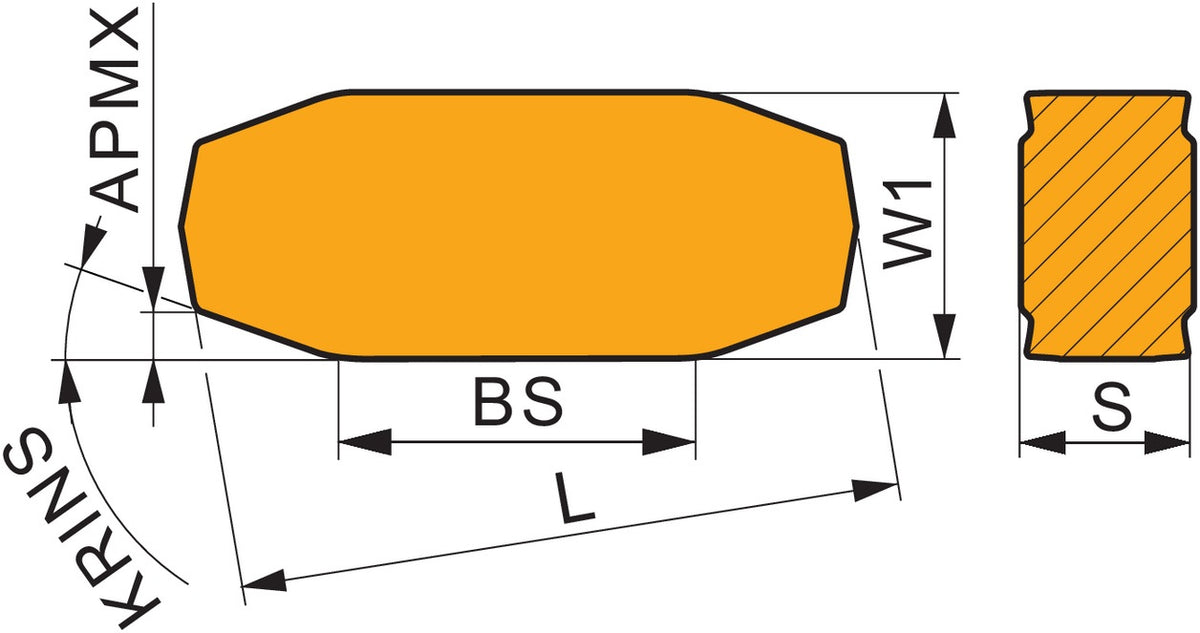 PRAMET Wendeschneidplatte LNGF 300715-MM-S01 T6310 PVD-beschichtet für hohe Festigkeit nichtrostender Stähle