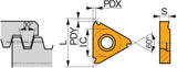 Dormer Pramet Gewindedreh-Wendeschneidplatte TN 16EL300TR:T8030 PVD beschichtet