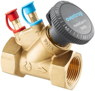 Oventrop HydroCom V Strangregulierventil PN 16 DN 15, 1/2 Zoll IG – Hydraulischer Abgleich