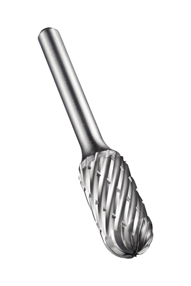 DORMER Frässtift WRC Ø 12,7 mm HM Blank für Stahl – Zylindrisch mit Kugelnase, 70 mm