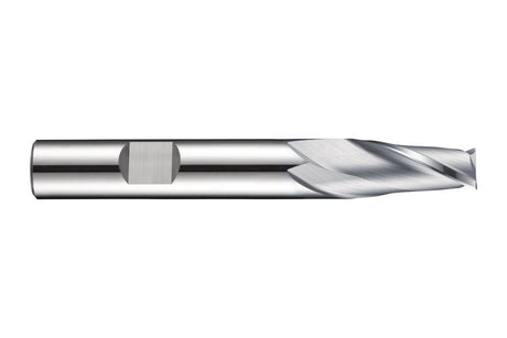 DORMER Langlochfräser HM AlCrN 10 mm Z2 – DIN 6527 L, VHM, 28° Drallwinkel, 19 mm Schnittlänge