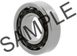 NKE Schrägkugellager 3209-B-2RS-TV-C3, Innen-Ø 45 mm, Außen-Ø 85 mm, zweireihig